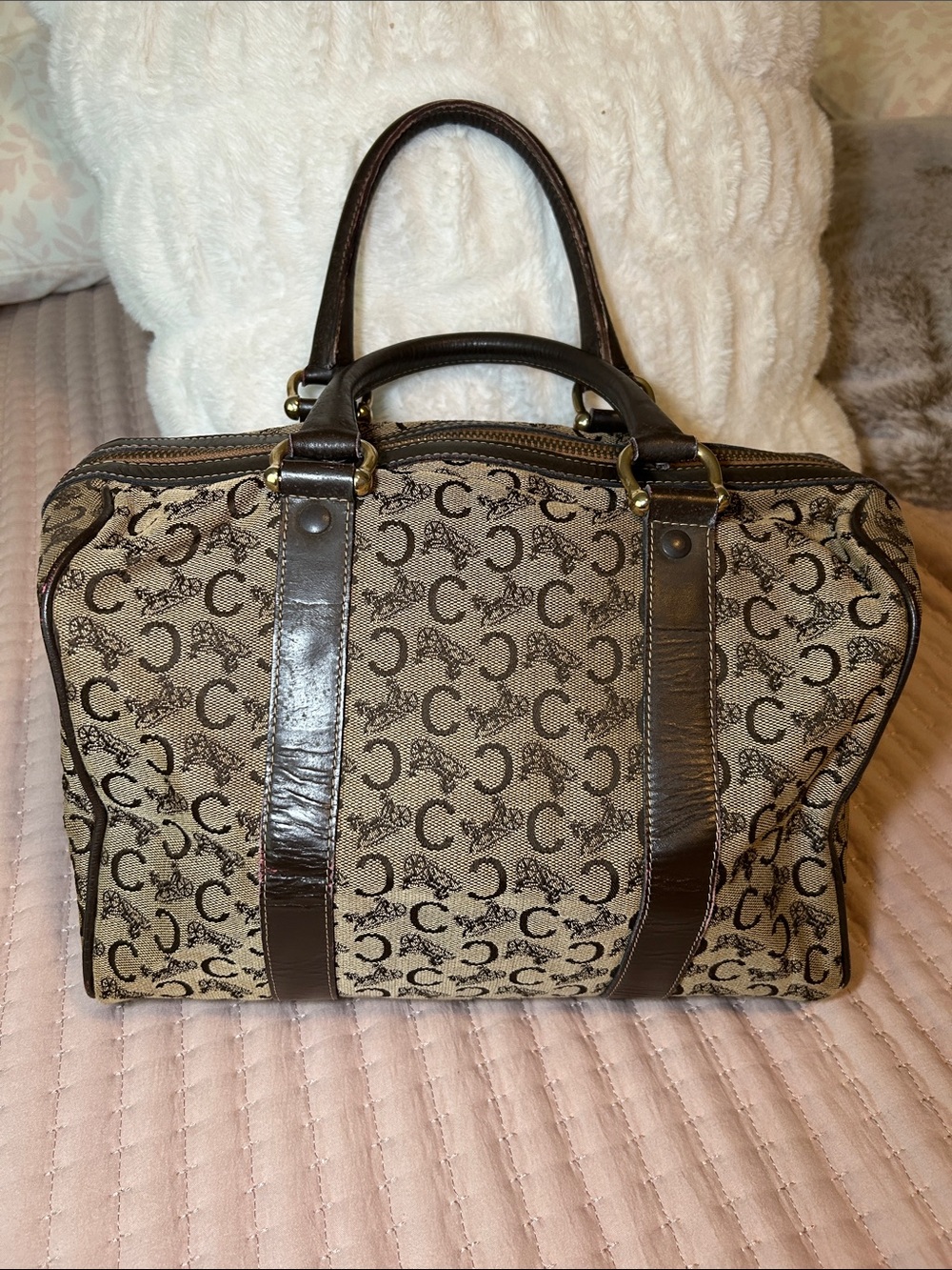 443. Celine Boston Bag with COA